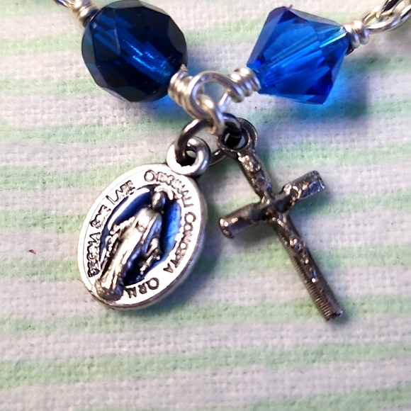 Blue Rosary Bracelet! - Picture 2 of 3